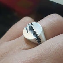 痕裂純銀戒指925silver