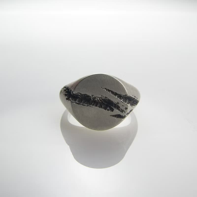 痕裂純銀戒指925silver