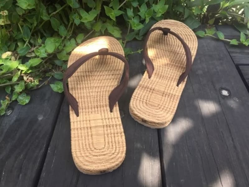 新款法國FYE環保休閒夾腳拖   巧克力色 女款