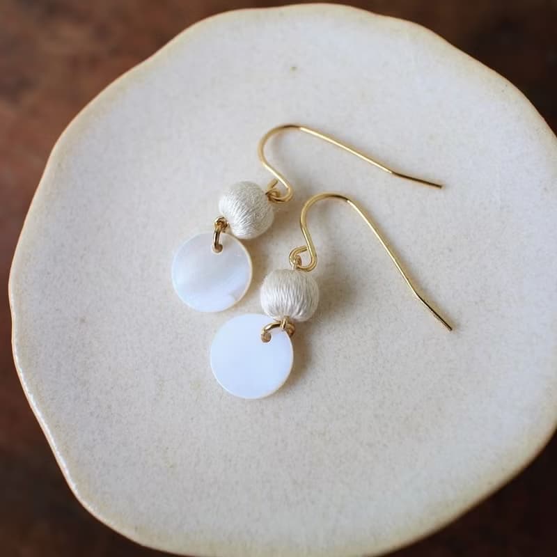 串珠耳飾_果實系列/海貝/beading earing