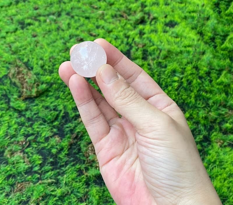 有球必應 愛情之石-天然可愛小粉晶球  旺姻緣 旺人緣 快速出貨