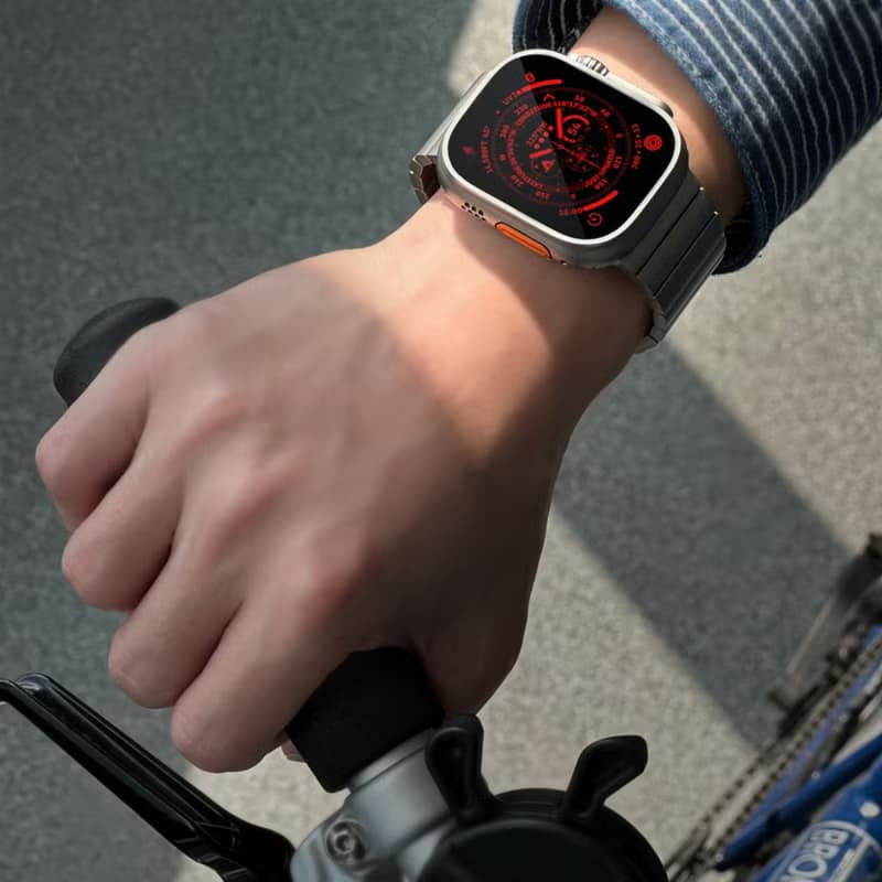 JM 航太級鈦合金 DLC 類鑽碳塗層 Apple Watch Ultra 錶帶_仕紳款
