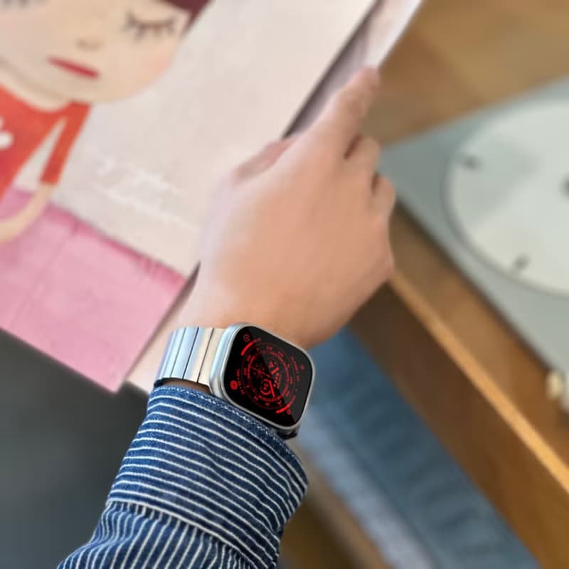 JM 航太級鈦合金 DLC 類鑽碳塗層 Apple Watch Ultra 錶帶_仕紳款