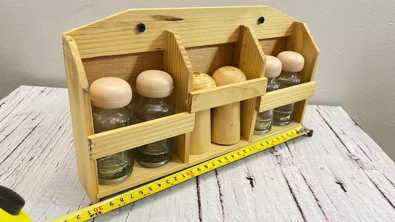 復古香料架壁掛手工家居裝飾 4 個玻璃香料瓶