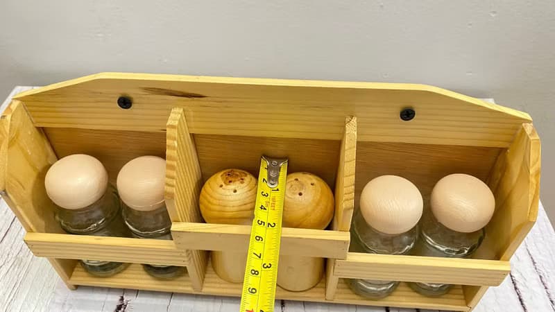 復古香料架壁掛手工家居裝飾 4 個玻璃香料瓶