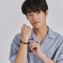 滄海 | 銀曜石 S925純銀 | 男款水晶手鍊