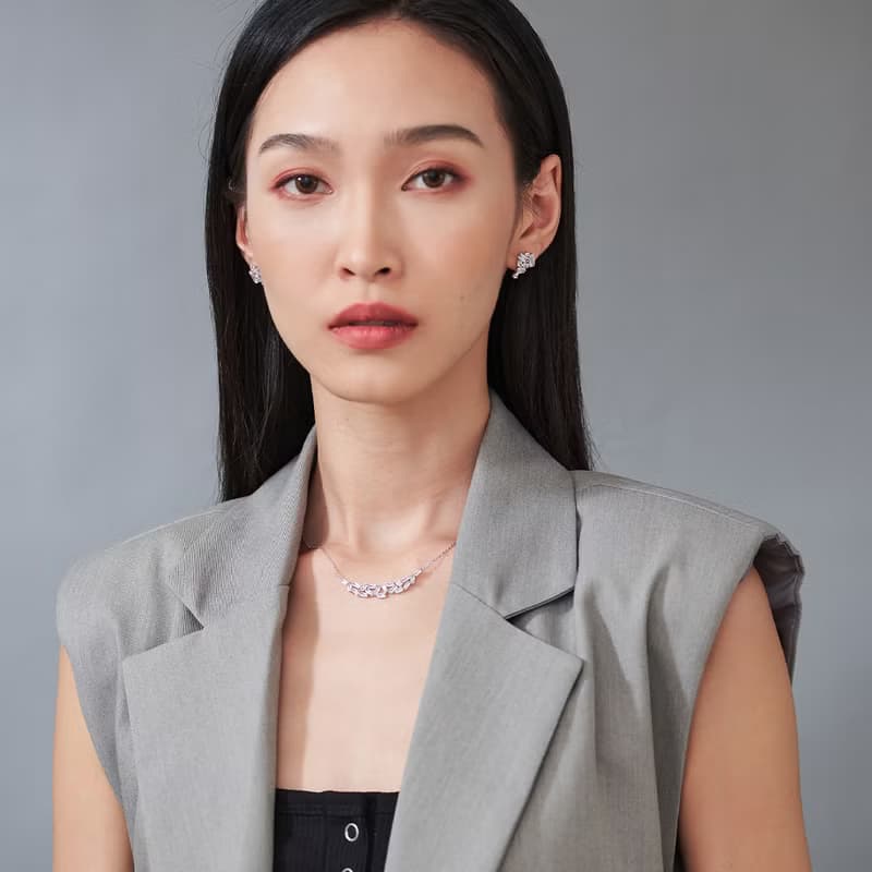 璀璨排鑽耳環 抗敏耳針 璀璨排鑽系列(可提供改耳夾付費服務)