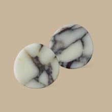 石杯墊兩件組 寶格麗大理石 Calacatta viola