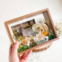 時日靜好 x 不凋乾燥花透明胡桃木框