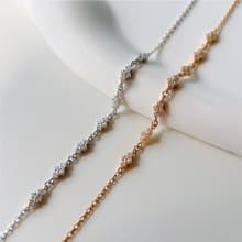 菱格窗花【 窗外暮景 】s925純銀手鍊 || 獨家開版