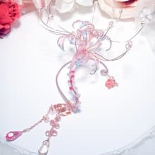 大夢幻彼岸花耳掛式耳環 串珠