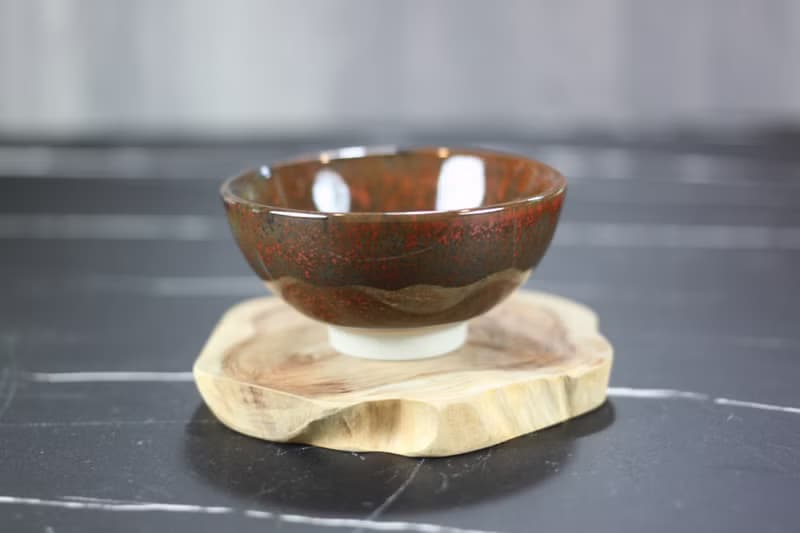【送禮好物】60ml 薇紅 天目釉 圓滿茶杯 鶯歌名家葉敏祥作品