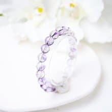 全淨體清透亮澤 黑紫超七高頻水晶手鍊