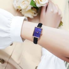 【MOONART】方型手錶 藝月系列-紫雨 女裝手錶 珍珠貝藝術手錶