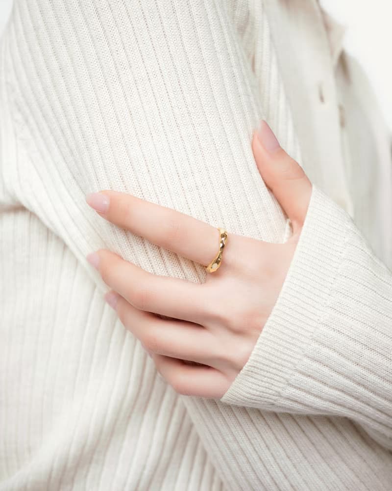 Wavelet Ring │ 純銀波紋戒指 輕珠寶 純銀戒指【快速出貨】