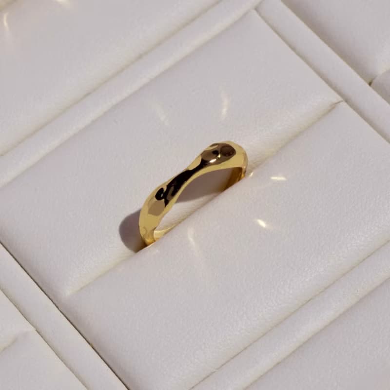 Wavelet Ring │ 純銀波紋戒指
