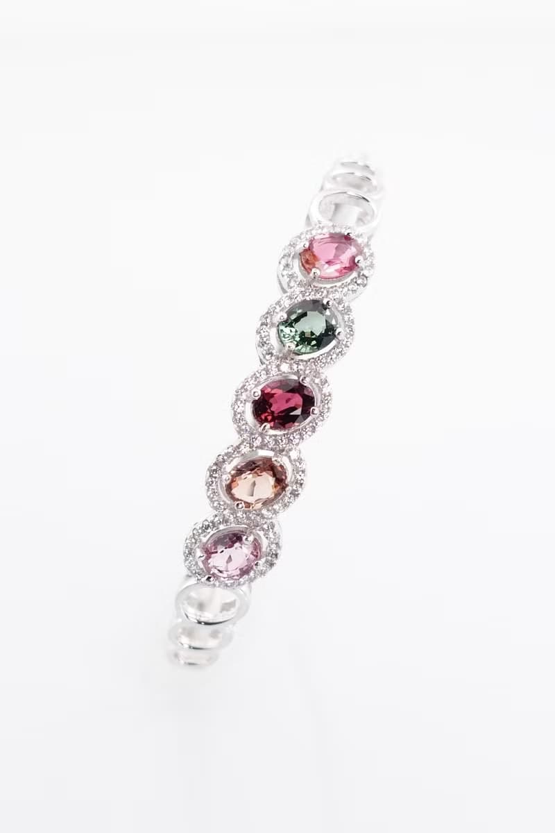 寶麗金珠寶-天然彩色碧璽手環