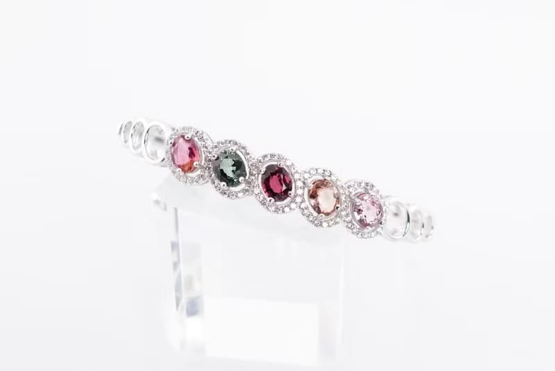 寶麗金珠寶-天然彩色碧璽手環