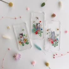 動物系列 動物與花 乾燥花 手機殼