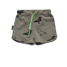 Moi Kids 冰島有機棉童裝短褲6M至12M墨綠