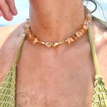 14K天然黃水晶串珠項鍊 | 14K 滿額贈 生日 禮物