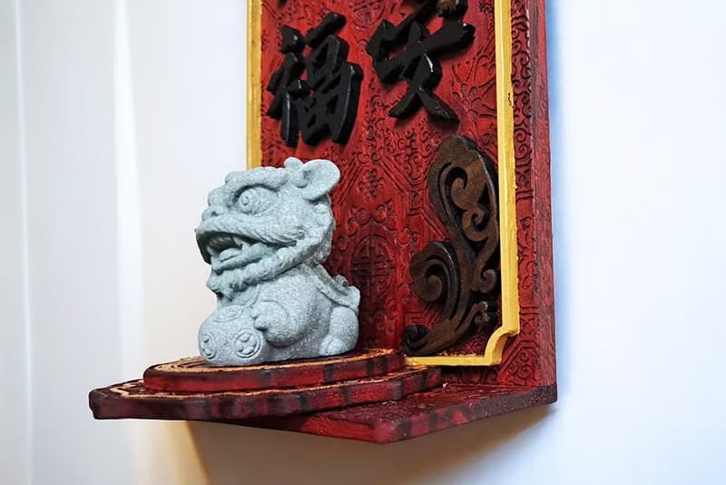 平安納福 - 圓球石獅 - 雕花立體掛飾 // 安心出貨SOP