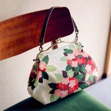 横長ベンリーがま口バッグ すずはな 【 日本製 】ハンドバッグ Frame Bag