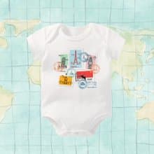 旅行集郵 包屁衣-短袖