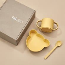 【Tak】BIO Kids Dish抗菌小熊餐具組(三色可選)