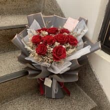 【九朵永生玫瑰花束】畢業花束/母親節花束/生日送禮花束