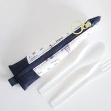 【現貨】三角餐具袋 餐具套 (小帆船) - 小號