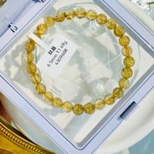 天然小珠黃金厚板鈦金鈦晶6.5mm11.49g旺事業避邪主招財陽氣旺