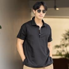 Blue & J Natural Linen Shirt - Black