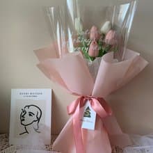 sueing_blossom  鬱金香棉花糖單隻花束