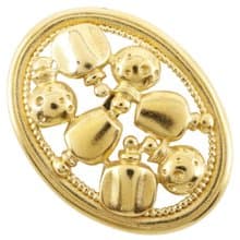 【日本直送】クリスチャンディオール Dior パフュームボトル ブローチ 香水モチーフ  金メッキ 約17.0g レディース【中古】