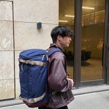 【DOUGHNUT】17吋 40L大Navigator 防潑水 後背包 行李袋-藍 RE