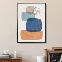 幾何 • 方形疊層IV - 幾何/抽象/文青/復古/民宿/掛畫/送禮/佈置