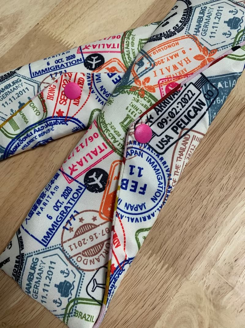 文青風環保防水筷袋 以吻封緘 清新白 日本 潮物 收纳 手作餐具