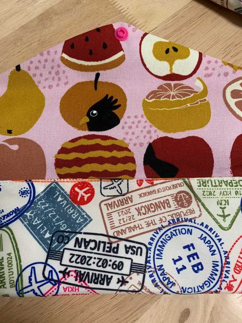 文青風環保防水筷袋 以吻封緘 清新白 日本 潮物 收纳 手作餐具