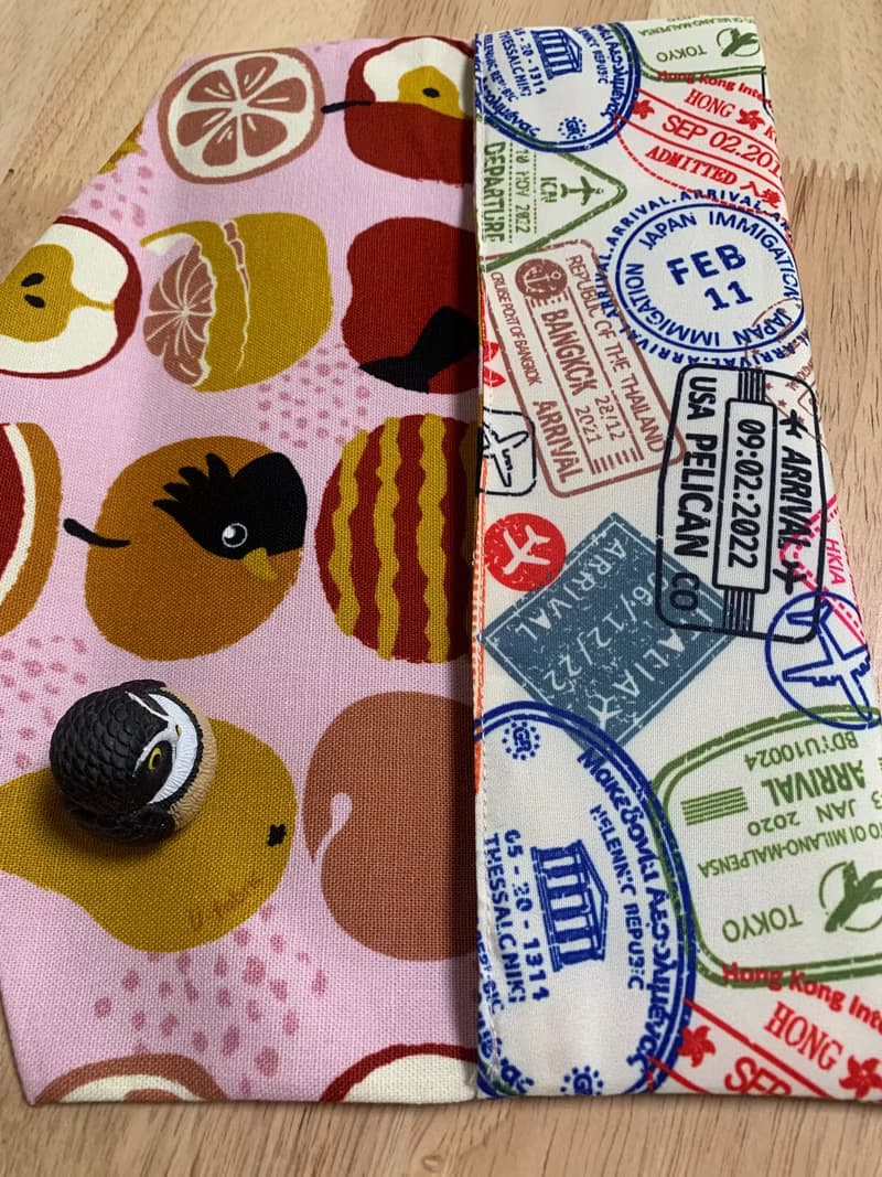 文青風環保防水筷袋 以吻封緘 清新白 日本 潮物 收纳 手作餐具