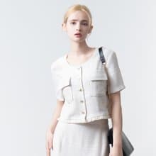 【MEDUSA】小香風流蘇套裝上衣(M-XL) | 小香風外套 夏季呢布