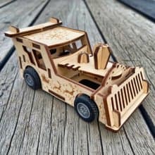 聖誕禮物 交換禮物 dOLOb-迴力車-北極特快車/耶誕特別版-DIY木質