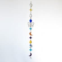 Stained glass garland, Home decor, Housewarming gift, Wall decor