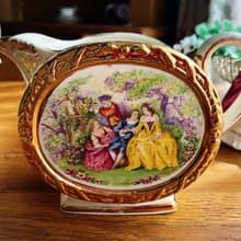 英國製Vintage Sadler 重金談情說愛立體蝴蝶結骨瓷奶壺