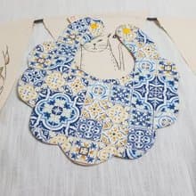 青花瓷   小花兜/寶寶圍兜/口水巾