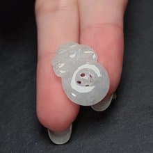 【福在眼前】冰種翡翠福貝項鍊 | 天然緬甸玉A貨翡翠 | 送禮