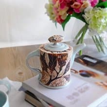 向北九號-青瓷植物剔花壺