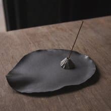 泥灰色 線香盤 / 薰香 / 陶瓷器物