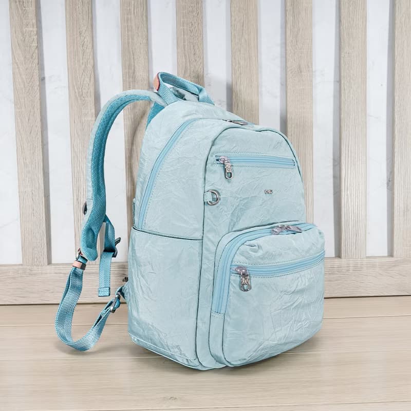(粉嫩藍)必buy輕盈紙感旅行後背包33531