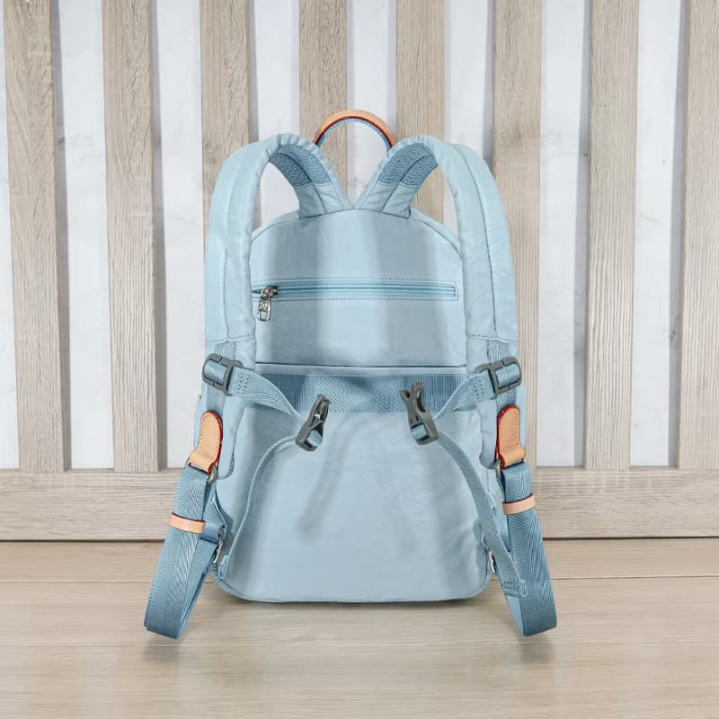 (粉嫩藍)必buy輕盈紙感旅行後背包33531